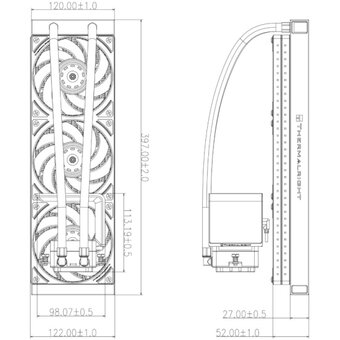  СВО Thermalright Levita Vision 360 UB ARGB White (TRLV360UBAW) / 3x120mm ARGB PWM Fans 