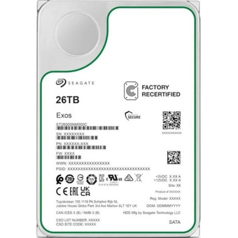  HDD Seagate Exos X26 ST26000NM000C SATA 26Tb 7200 6Gb/s 512Mb 1 year warranty 