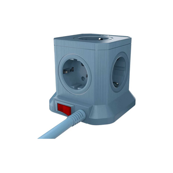  Сетевой фильтр AGNI TP-VE4U5E 2м синий 