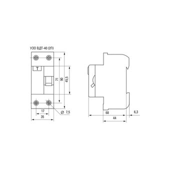  УЗО EKF ВДТ-40 Basic (elcb-2-40-30e-sim) 