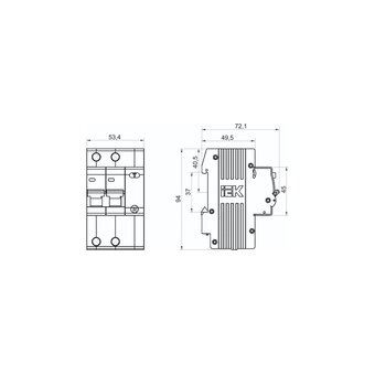  Дифавтомат IEK АД12 ИЭК (MAD10-2-016-B-030) 
