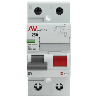  УЗО EKF Averes (rccb-2-25-30-ac-av) 