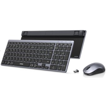 Комплект беспроводной клавиатура и мышка UGREEN MK552 (85513RU) Multi-Mode BT 2.4G Wireless Keyboard and Mouse Combo черный 