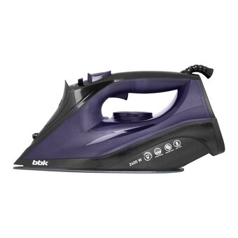  Утюг BBK ISE-2413 черный/фиолетовый 