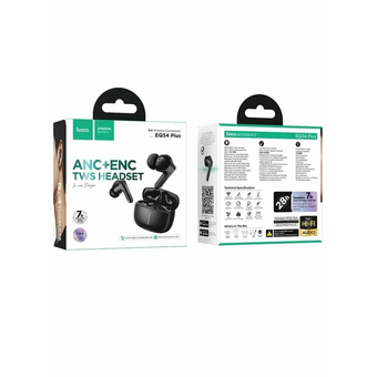  Наушники bluetooth HOCO EQ34 Plus Rima true wireless ANC BT headset (App) черный 