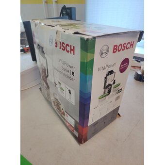  УЦ Блендер Bosch MMBV625M серебристый/черный (плохая упаковка, сколы пластика возле отверстия) 