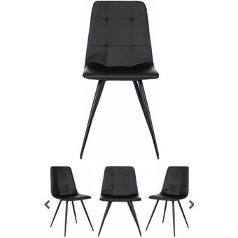  Стул Бюрократ CH-K1_1/Black-PU_4 экокожа черный металл черный на ножках 
