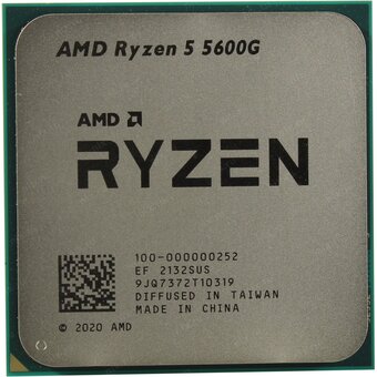  УЦ Процессор AMD APU sAM4 Ryzen 5 5600G (100-000000252) 3.9GHz, 6 cores, 12 threads, 16MB L3, 65W, AM4, 7nm (перепрошивка системы) 
