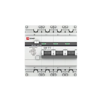  Дифавтомат EKF АД-32 PROxima (DA32-25-100S-4P-pro) 