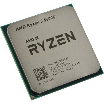  УЦ Процессор AMD APU sAM4 Ryzen 5 5600G (100-000000252) 3.9GHz, 6 cores, 12 threads, 16MB L3, 65W, AM4, 7nm (перепрошивка системы) 