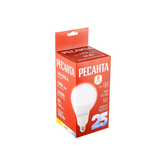  Лампа светодиодная Ресанта LL-R-A95-25W-230-4K-E27 