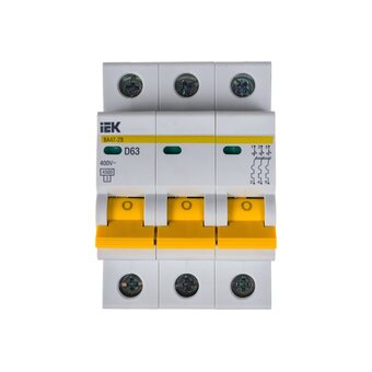  Автоматический модульный выключатель IEK ИЭК MVA20-3-063-D 