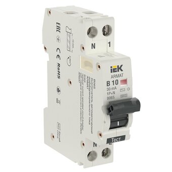  Дифавтомат IEK Armat АВДТ B06S (AR-B06S-1N-B10C030) 