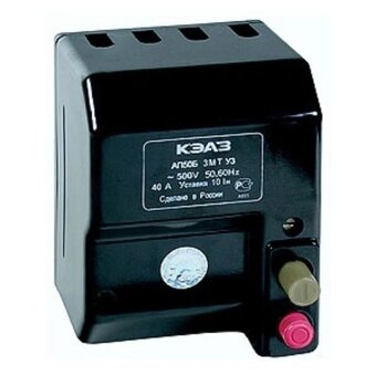  Автоматический выключатель КЭАЗ АП50Б-3МТ-50А-10Iн-500AC-У3- (107287) 
