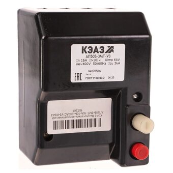  Автоматический выключатель КЭАЗ АП50Б-3МТ-16А-10Iн-500AC-У3- (107267) 