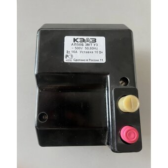  Автоматический выключатель КЭАЗ АП50Б-3МТ-16А-10Iн-500AC-У3- (107267) 