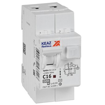  Дифавтомат КЭАЗ D63-22C16-AC-У3 (328098) 