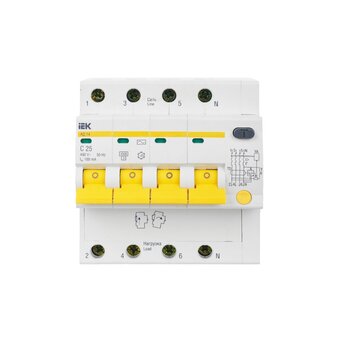  Дифавтомат IEK АД14 (MAD10-4-025-C-100) 