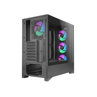  Корпус SAMA V42 Black (V42-BKAMA4X1-GL), без БП, Midi-Tower, TG, 4x120mm ARGB, 2xUSB 3.0 + 1xUSB 3.2 Type-C, ATX, mITX 