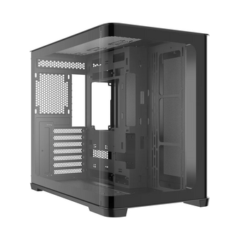  Корпус SAMA V60E Black (V60E-BKADA0X1-GL), без БП, Midi-Tower, TG, no fans, 2xUSB 3.0 + 1xUSB 3.2 Type-C, ATX, mITX 