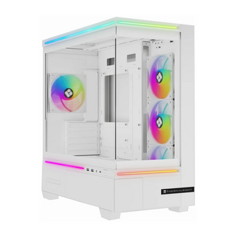  Корпус Thermalright M10 White Fan4-C (TRTLM10WF4C) / TG / 4x120mm ARGB PWM Fans / USB Type-C / mATX 
