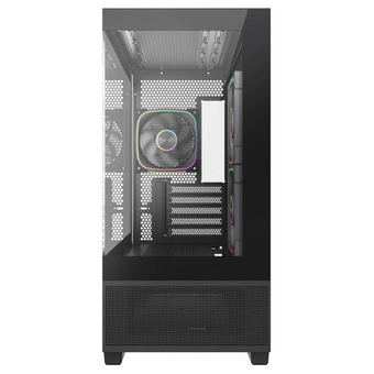 Корпус Powercase Vision Micro S3B (CVMMSB-A3), Tempered Glass, Type-C, 3x 120mm ARGB PWM Fan, чёрный, mATX 