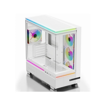  Корпус Thermalright M10 White Fan4-M (TRTLM10WF4M) / TG / 4x120mm ARGB PWM Fans / USB Type-C / mATX 