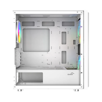  Корпус SAMA S30 White (S30-WHMPA3X1-GL), без БП, Midi-Tower, TG, 2x140mm + 1x120mm ARGB, 1xUSB 3.0 3.1 Type-C, mATX, mITX 