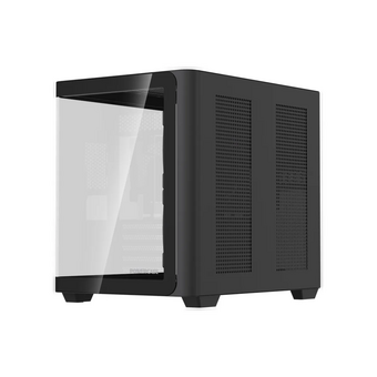  Корпус Powercase Vision Micro M5B (CVMM5B-A3), Curved Glass, Type-C, 3x 120mm ARGB PWM Fan, чёрный, mATX 