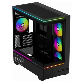 Корпус Thermalright M10 Black Fan4-C (TRTLM10BF4C) / TG / 4x120mm ARGB PWM Fans / USB Type-C / mATX 