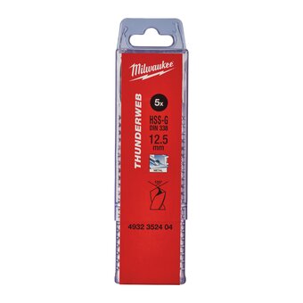 Сверло по металлу Milwaukee 4932352404 Thunderweb HSS-G 12.5x151мм 5шт 
