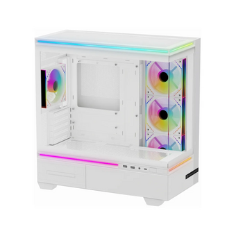  Корпус Thermalright M10 White Fan4-M (TRTLM10WF4M) / TG / 4x120mm ARGB PWM Fans / USB Type-C / mATX 