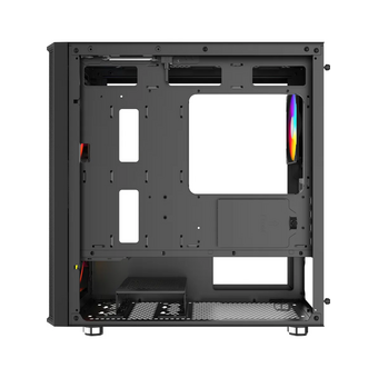  Корпус SAMA S30 Black (S30-BKMPA3X1-GL), без БП, Midi-Tower, TG, 2x140mm + 1x120mm ARGB, 1xUSB 3.0 3.1 Type-C, mATX, mITX 