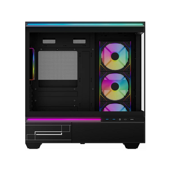  Корпус Thermalright M10 Black Fan4-M (TRTLM10BF4M) / TG / 4x120mm ARGB PWM Fans / USB Type-C / mATX 
