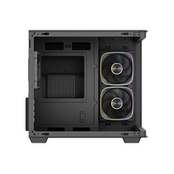  Корпус Powercase Vision Micro M5B (CVMM5B-A3), Curved Glass, Type-C, 3x 120mm ARGB PWM Fan, чёрный, mATX 