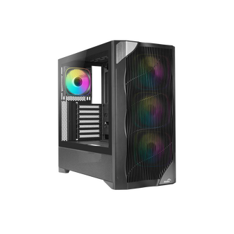  Корпус SAMA V42 Black (V42-BKAMA4X1-GL), без БП, Midi-Tower, TG, 4x120mm ARGB, 2xUSB 3.0 + 1xUSB 3.2 Type-C, ATX, mITX 