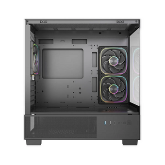  Корпус Powercase Vision Micro S3B (CVMMSB-A3), Tempered Glass, Type-C, 3x 120mm ARGB PWM Fan, чёрный, mATX 