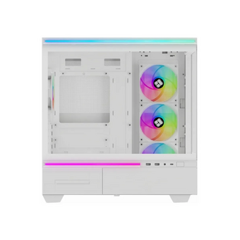  Корпус Thermalright M10 White Fan4-C (TRTLM10WF4C) / TG / 4x120mm ARGB PWM Fans / USB Type-C / mATX 