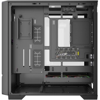  Корпус Powercase AX5 (CJXA-A5), Black, TG, Type-C, 2x 140mm +3x 120mm ARGB PWM Fans, Nylon filters, чёрный, ATX 
