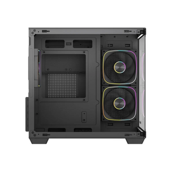  Корпус Powercase Vision Micro M5CB (CVMM5CHB-A3), Tempered Glass, Type-C, 3x 120mm ARGB PWM Fan, ARGB+PWM HUB, чёрный, mATX 