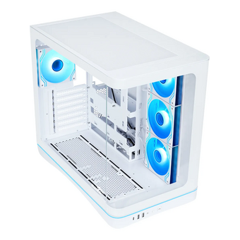  Корпус SAMA V62S White (V62S-WHADA4X1-GL), без БП, Midi-Tower, TG, 4x120mm ARGB, 2xUSB 3.0 + 1xUSB 3.2 Type-C, ATX, mITX 