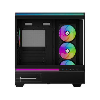  Корпус Thermalright M10 Black Fan4-C (TRTLM10BF4C) / TG / 4x120mm ARGB PWM Fans / USB Type-C / mATX 