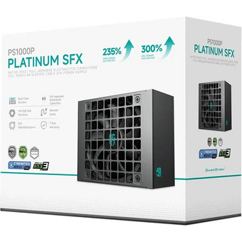  Блок питания Deepcool PS1000P (R-PSA00P-FE0B-WGEU) SFX 1000W (20+4pin) APFC 92mm fan 6xSATA Cab Manag RTL 