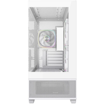  Корпус Powercase Vision Micro S3W (CVMMSW-A3), Tempered Glass, Type-C, 3x 120mm ARGB PWM Fan, белый, mATX 