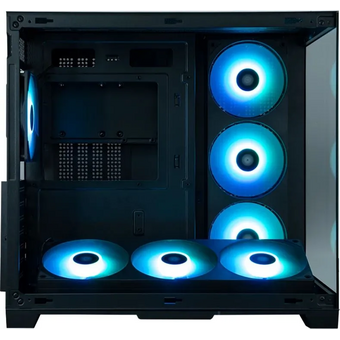  Корпус XASTRA QW500 7ARGB-FC-C6-UC Black (QW500-2FA36A-1FC12-C6-UC) ATX/Aquarium/Screewless/1x120mm+2x360mm ARGB PWM FC fans/Argb+PWM HUB 6port/Type-C 