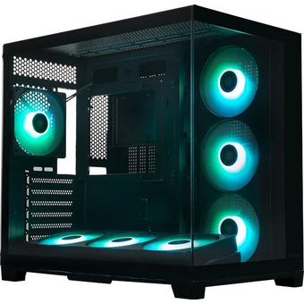  Корпус XASTRA QW500 7ARGB-FC-C6-UC Black (QW500-2FA36A-1FC12-C6-UC) ATX/Aquarium/Screewless/1x120mm+2x360mm ARGB PWM FC fans/Argb+PWM HUB 6port/Type-C 
