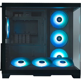  Корпус XASTRA QW500 7ARGB-FC-C6-UC Black (QW500-2FA36A-1FC12-C6-UC) ATX/Aquarium/Screewless/1x120mm+2x360mm ARGB PWM FC fans/Argb+PWM HUB 6port/Type-C 