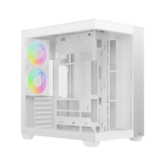  Корпус Ocypus Delta C74 WH ARGB (Delta-C74-WHD200XX-GL), без БП, Midi-Tower, TG, 2x120mm 2xUSB-A 3.0 + 1xUSB-C 3.1, ATX, mITX White 