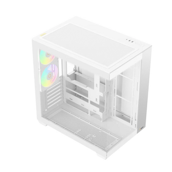  Корпус Ocypus Delta C74 WH ARGB (Delta-C74-WHD200XX-GL), без БП, Midi-Tower, TG, 2x120mm 2xUSB-A 3.0 + 1xUSB-C 3.1, ATX, mITX White 