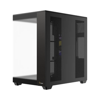  Корпус Ocypus Delta C74 BK ARGB (Delta-C74-BKD200XX-GL), без БП, Midi-Tower, TG, 2x120mm 2xUSB-A 3.0 + 1xUSB-C 3.1, ATX, mITX Black 